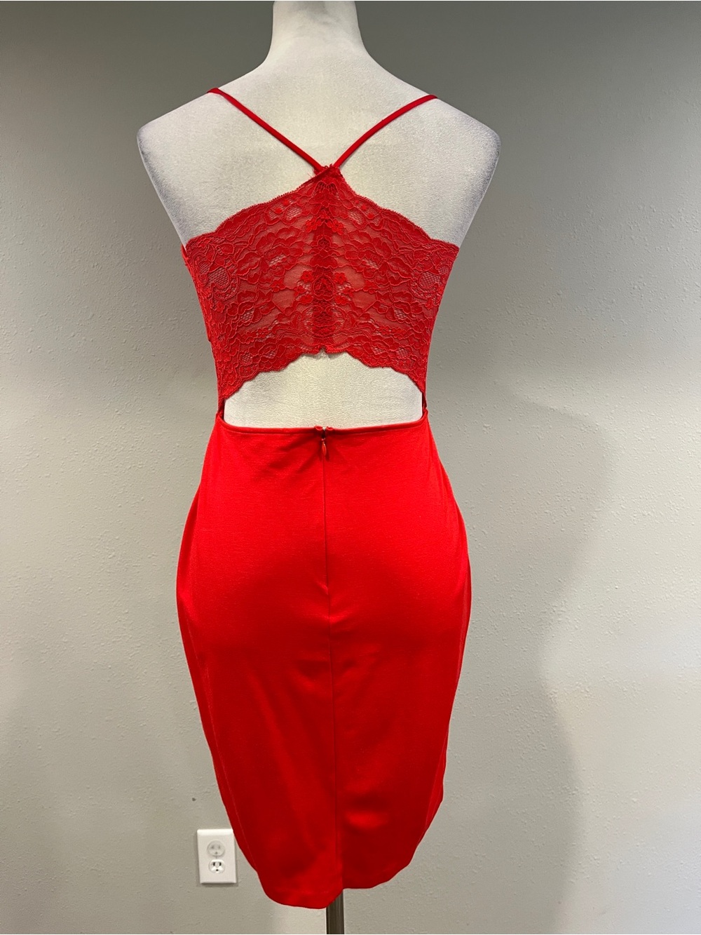 Express Red Spaghetti-Strap Mini Dress size 6